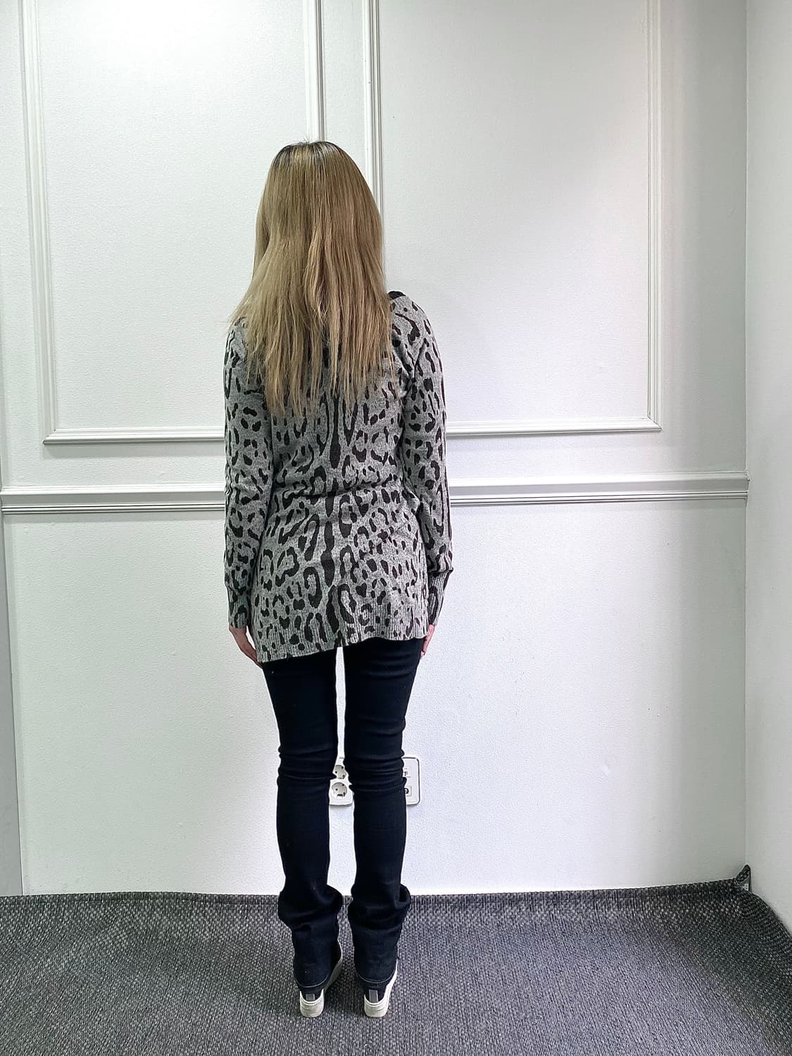 [Dosch] Grey Leopard Long Cardigan  상품이미지2