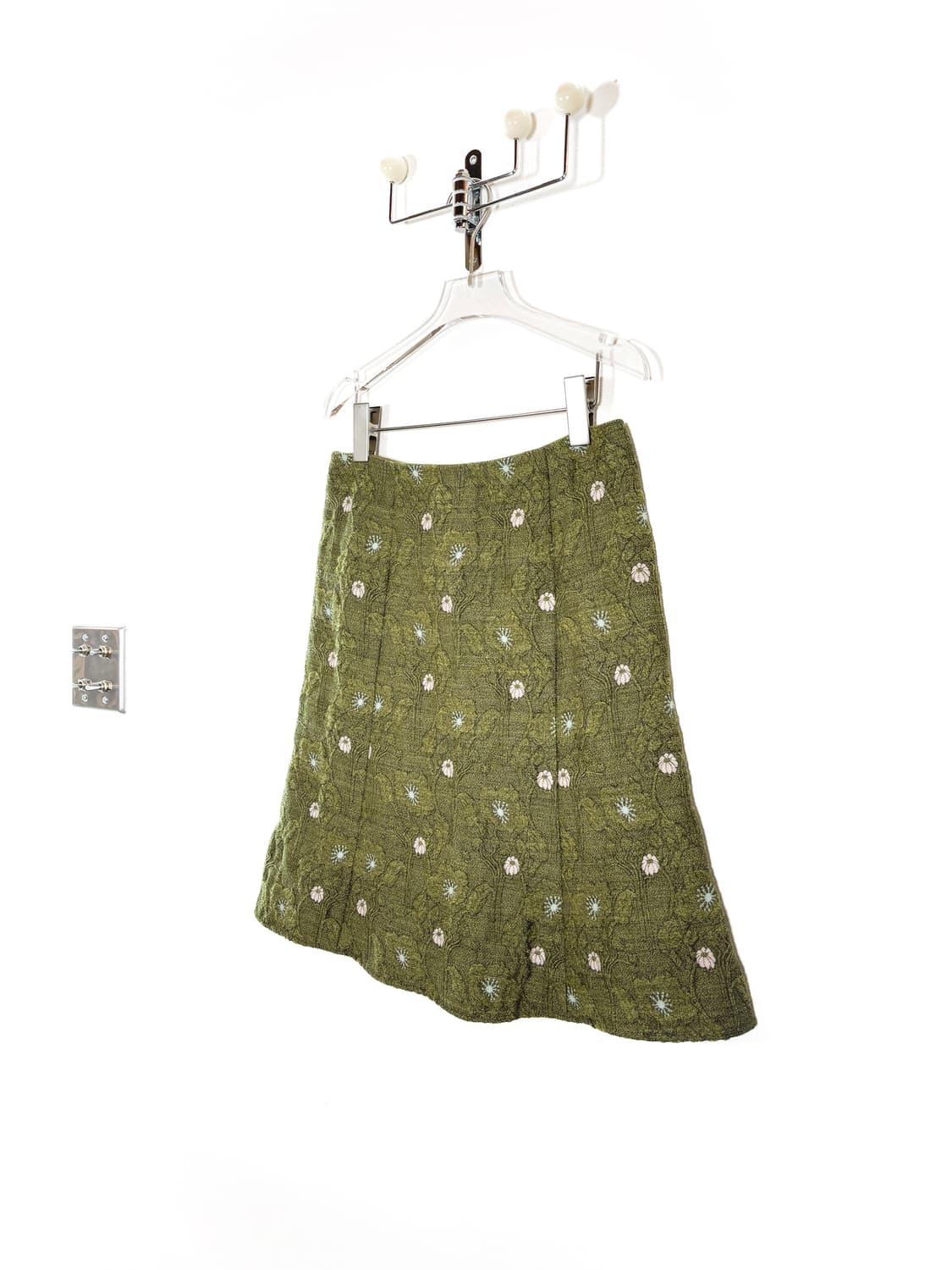 엠포리오 아르마니 플라워 엠보싱 울 스커트 상품이미지4