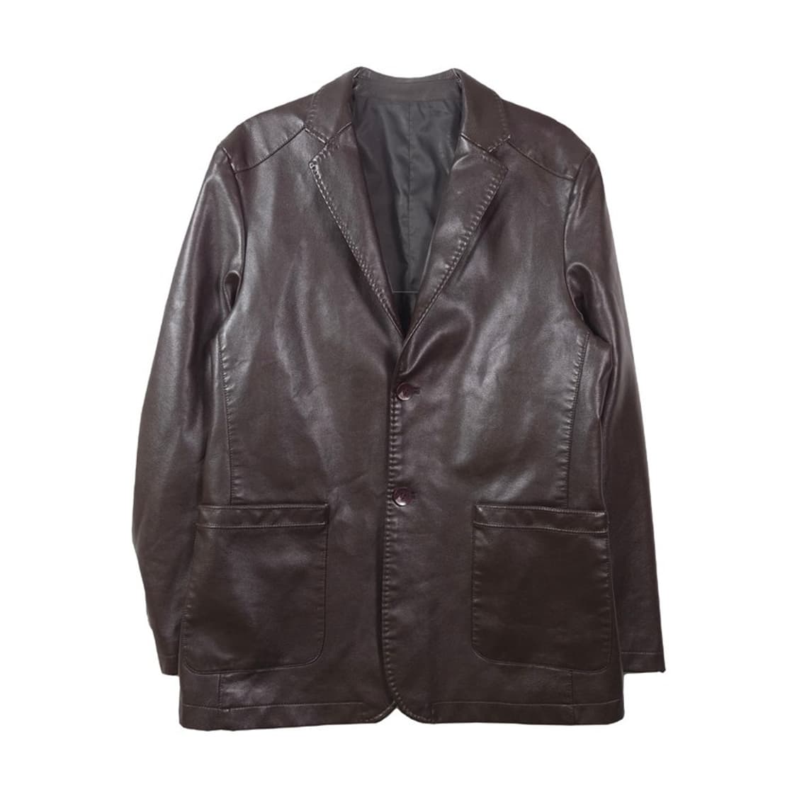 빈티지 천연 양가죽 블레이저 자켓 다크브라운 XL 상품이미지1