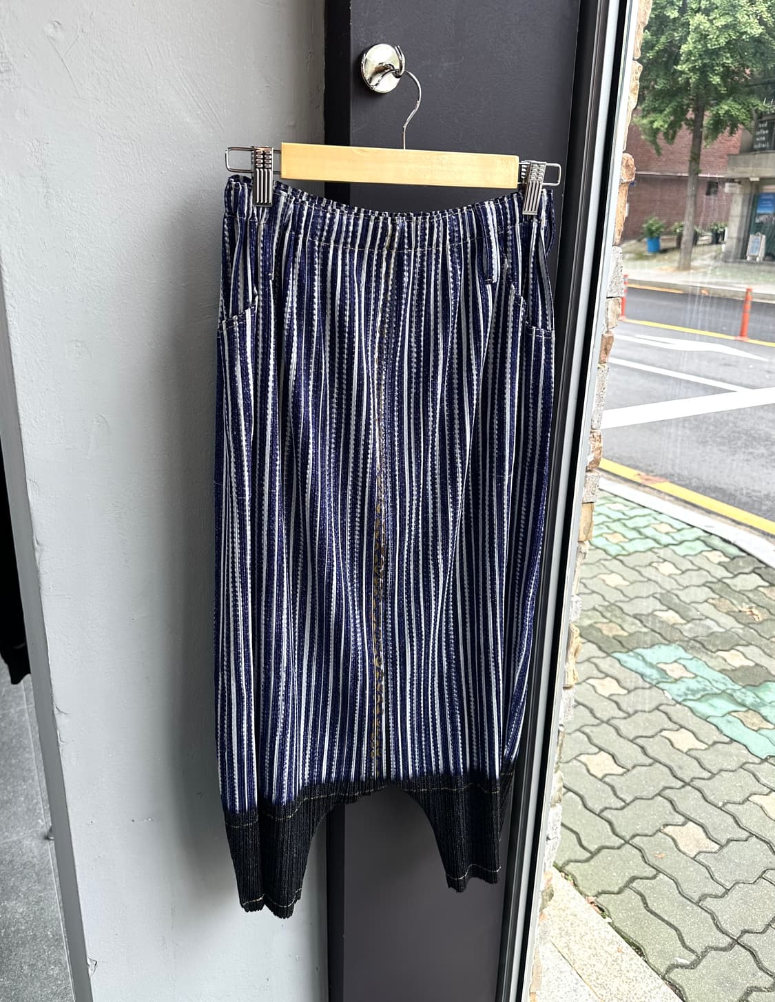 4/ 이세이미야케 12AW 플리츠 데님 조거팬츠 상품이미지2