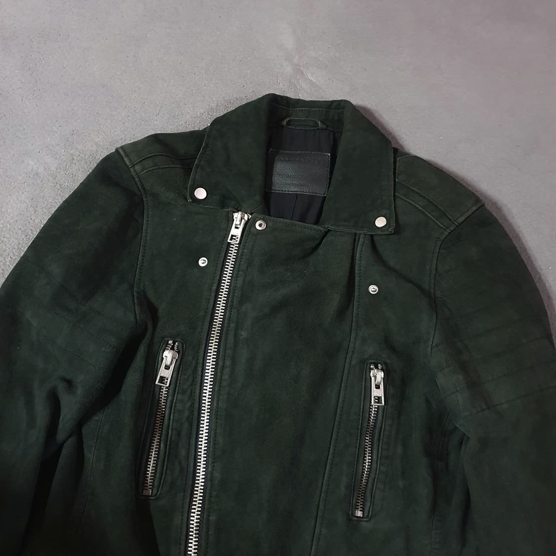 올세인츠 머피 고트 레더 스웨이드 바이커 라이더 자켓 M 상품이미지3