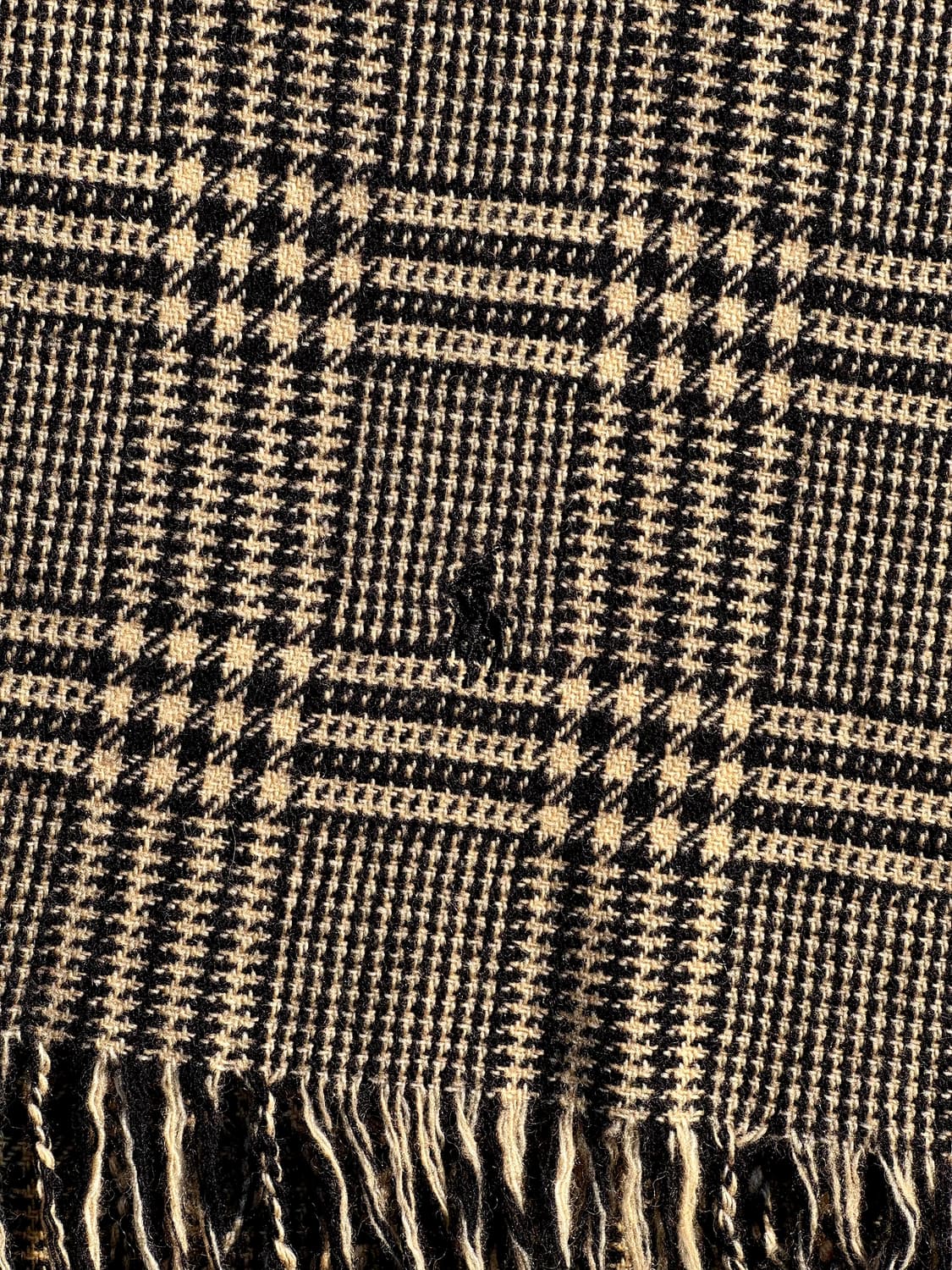 90s 폴로 랄프로렌 하운드 체크 램스울 머플러 상품이미지3