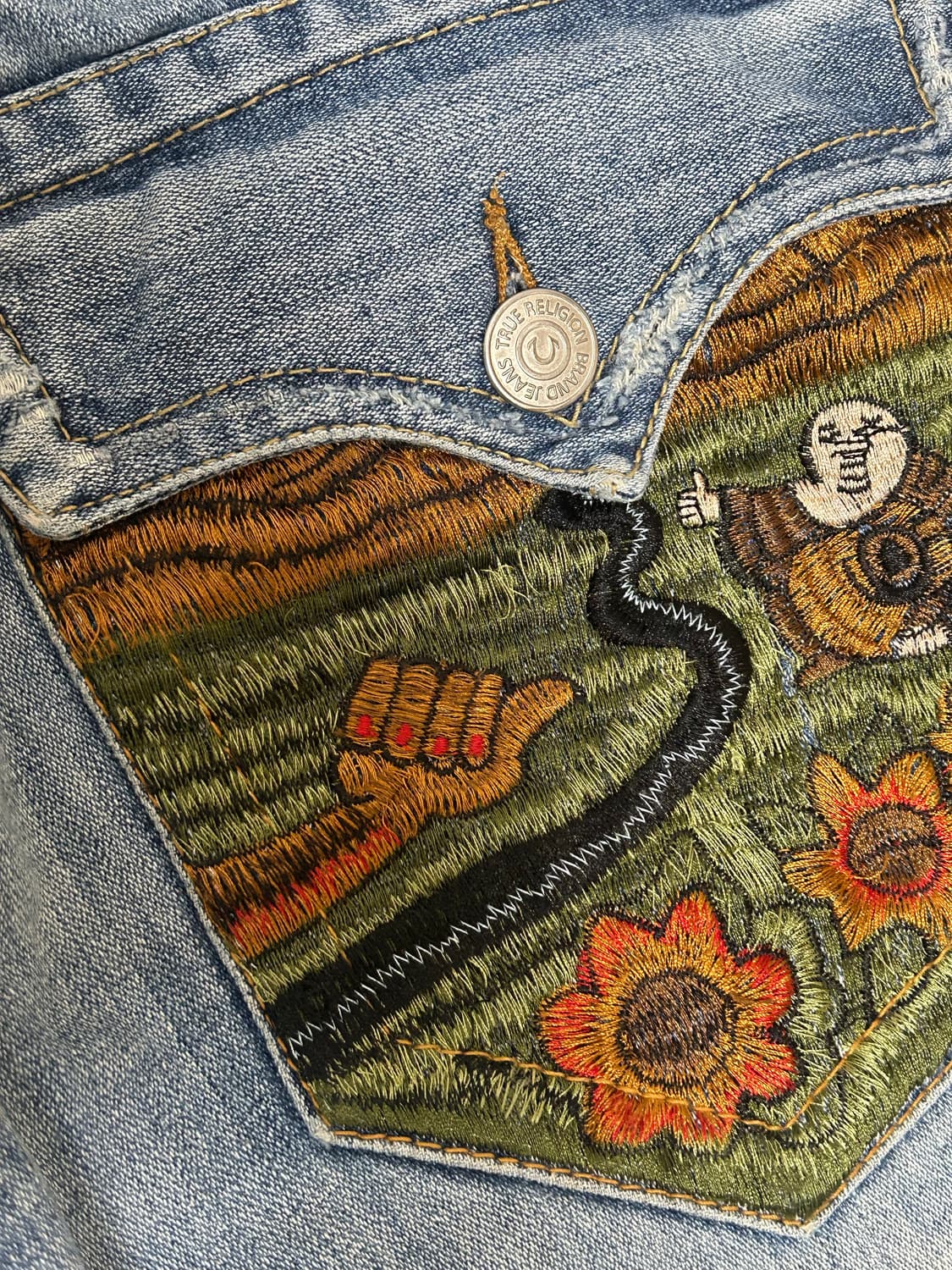 트루릴리전 joey 오리엔탈 부츠컷 데님팬츠 상품이미지3