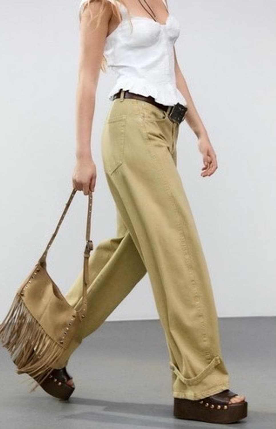 자라 스웨이드 프린지 가방 상품이미지1