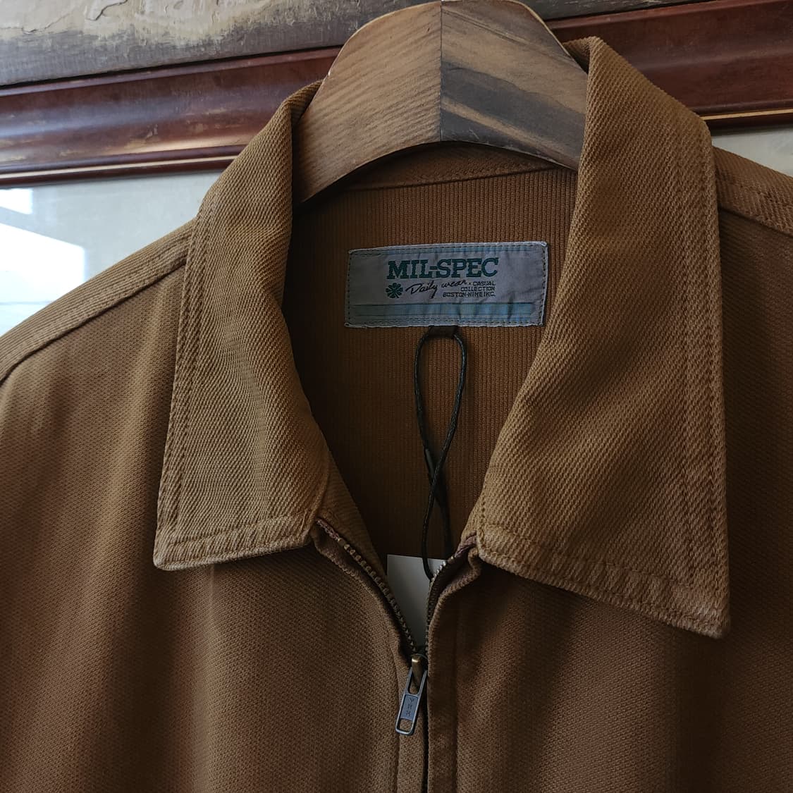 90s 밀스펙 캔버스 자켓 헌팅 초어자켓 브라운 L 상품이미지5
