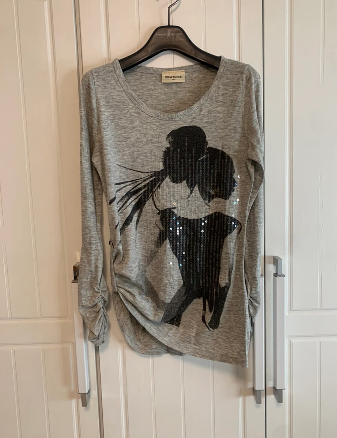 Y2k Spangled roll-up tee 상품이미지1