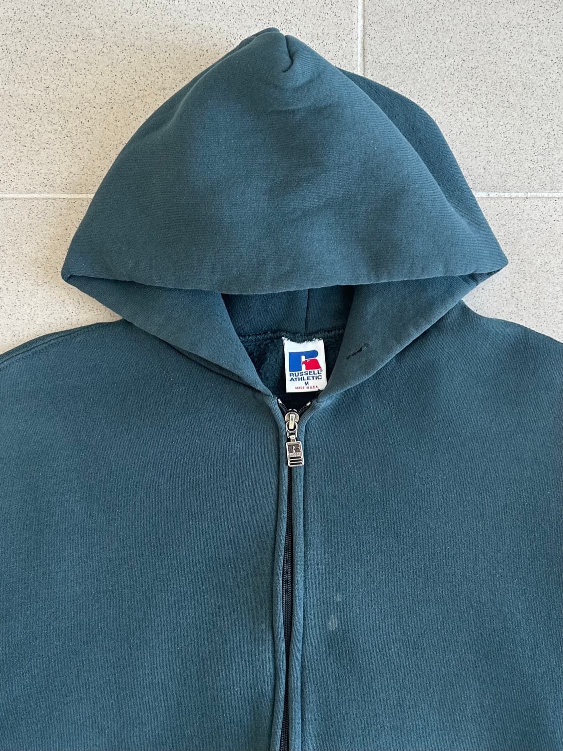 90s 빈티지 러셀 후드집업 M USA 상품이미지4