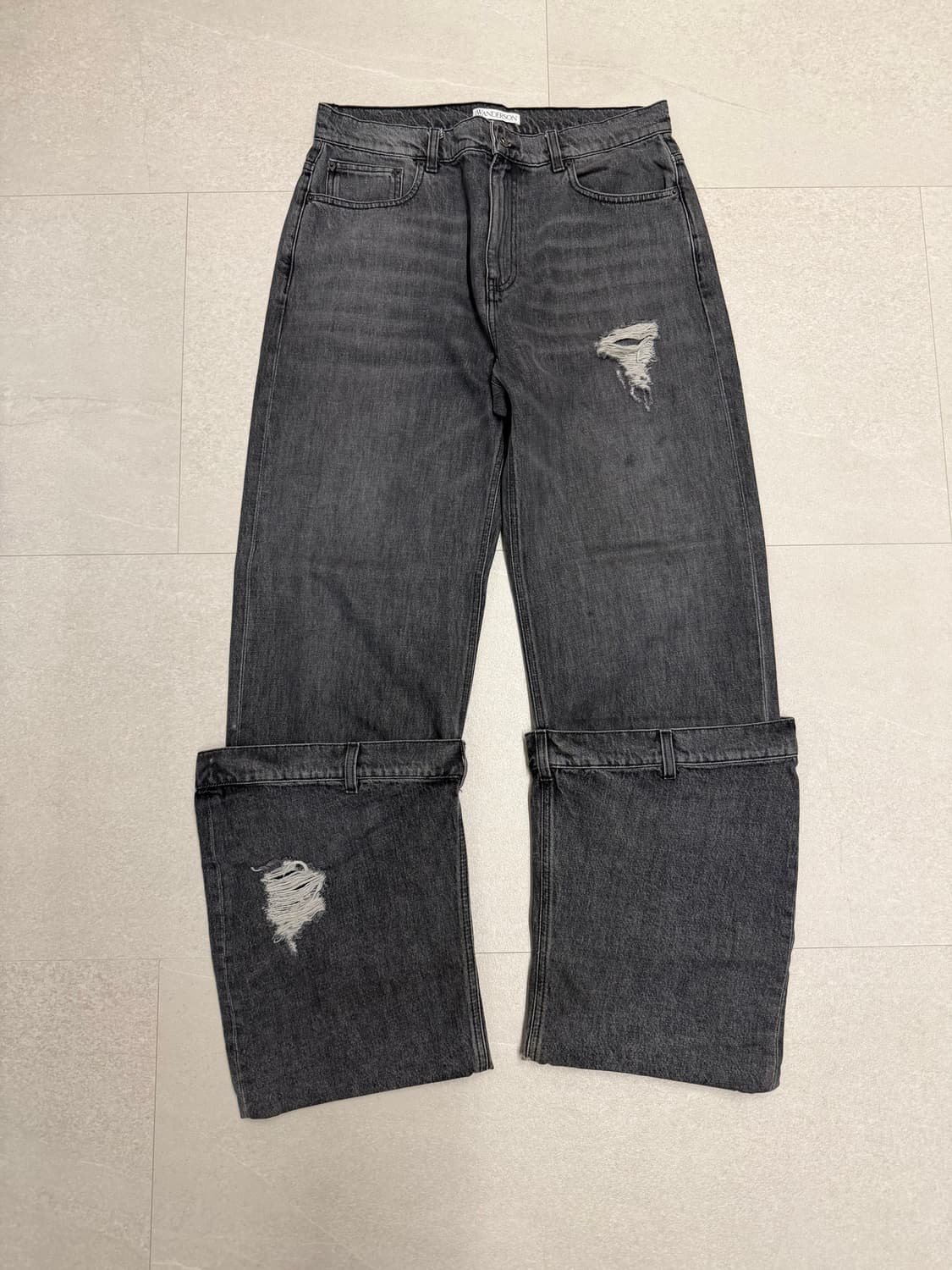 Jw 앤더슨 디스트레스드 버켓 진 팬츠 상품이미지2