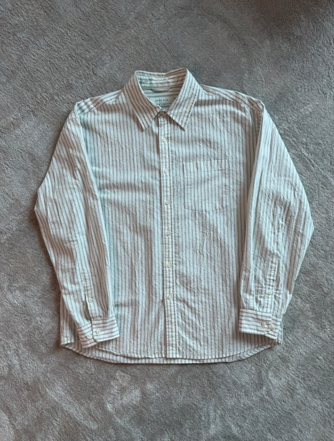 [유니온블루] 캔싱턴 스트라이프 셔츠 M 상품이미지2