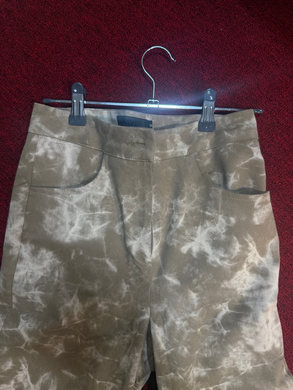 웨이브 타이다이팬츠 베이지 S 상품이미지2