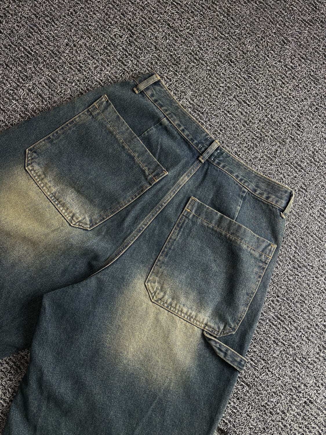 빈티지 데드스탁 워시드 더블니 버뮤다 하프 팬츠 3347 상품이미지5