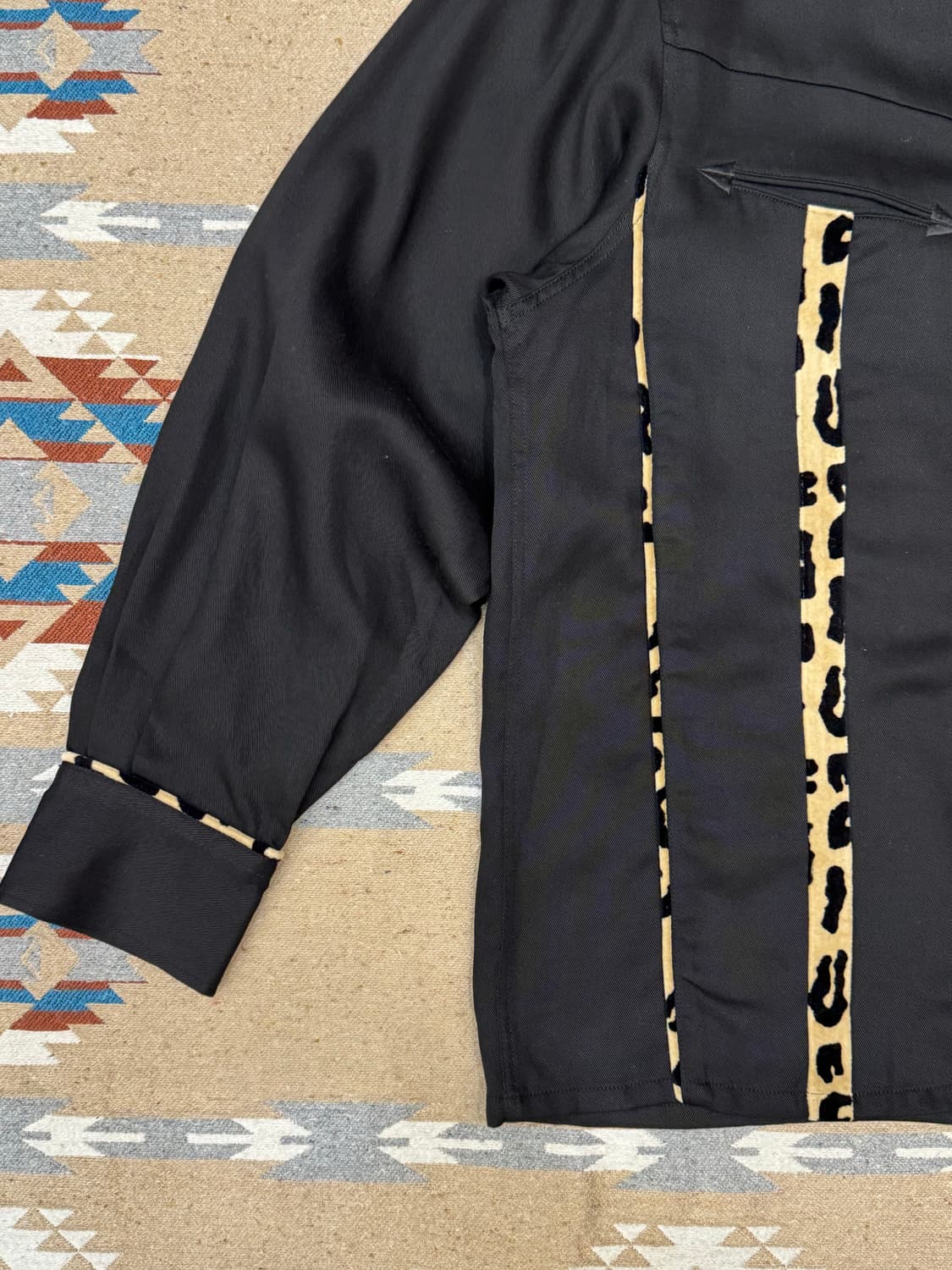 [L] 와코마리아 웨스턴 셔츠 롱 슬리브 블랙 상품이미지3