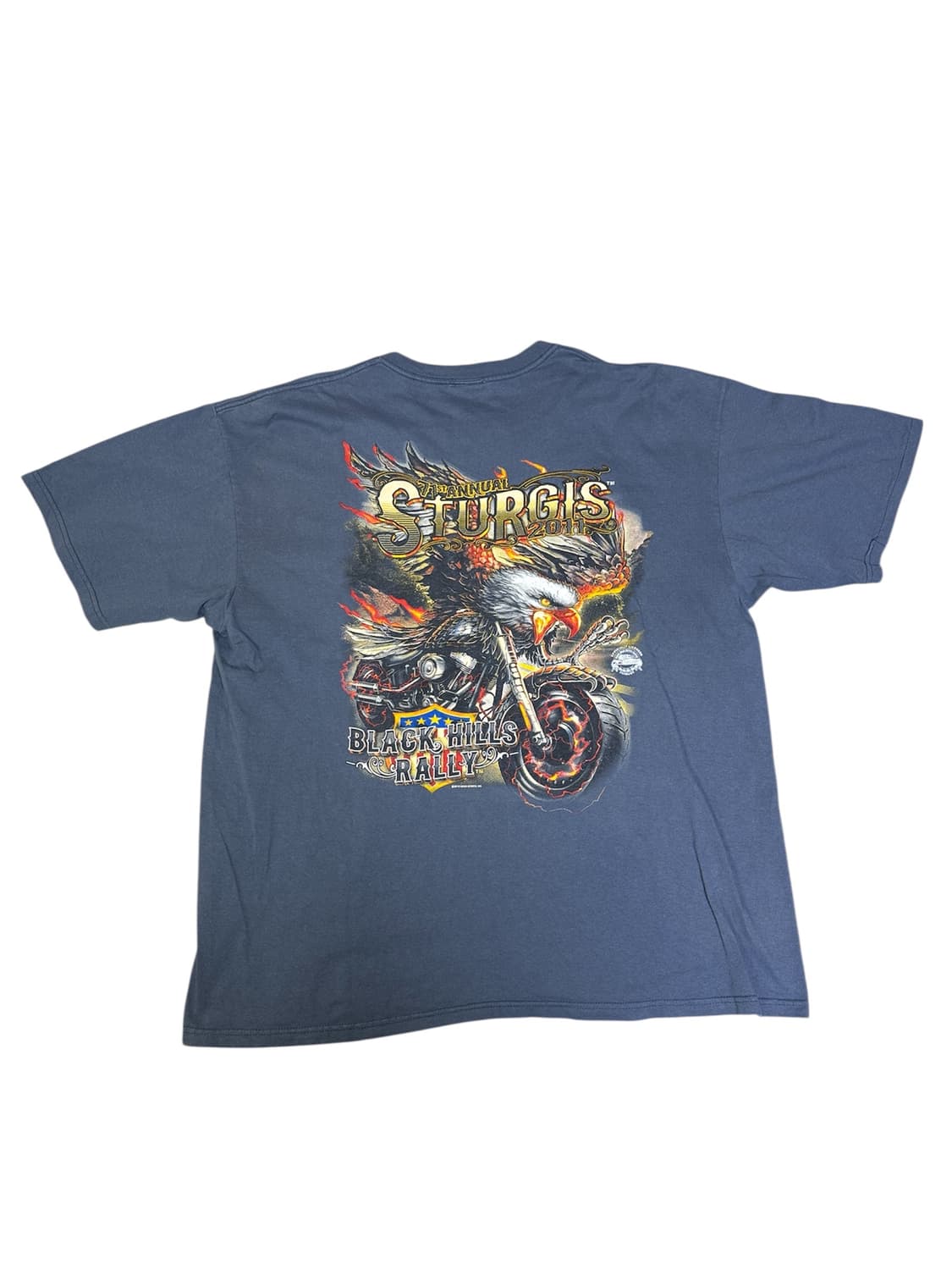 빈티지 2011 스터지스 블랙힐스랠리 71주년 프로모션 티셔츠 2XL 상품이미지5