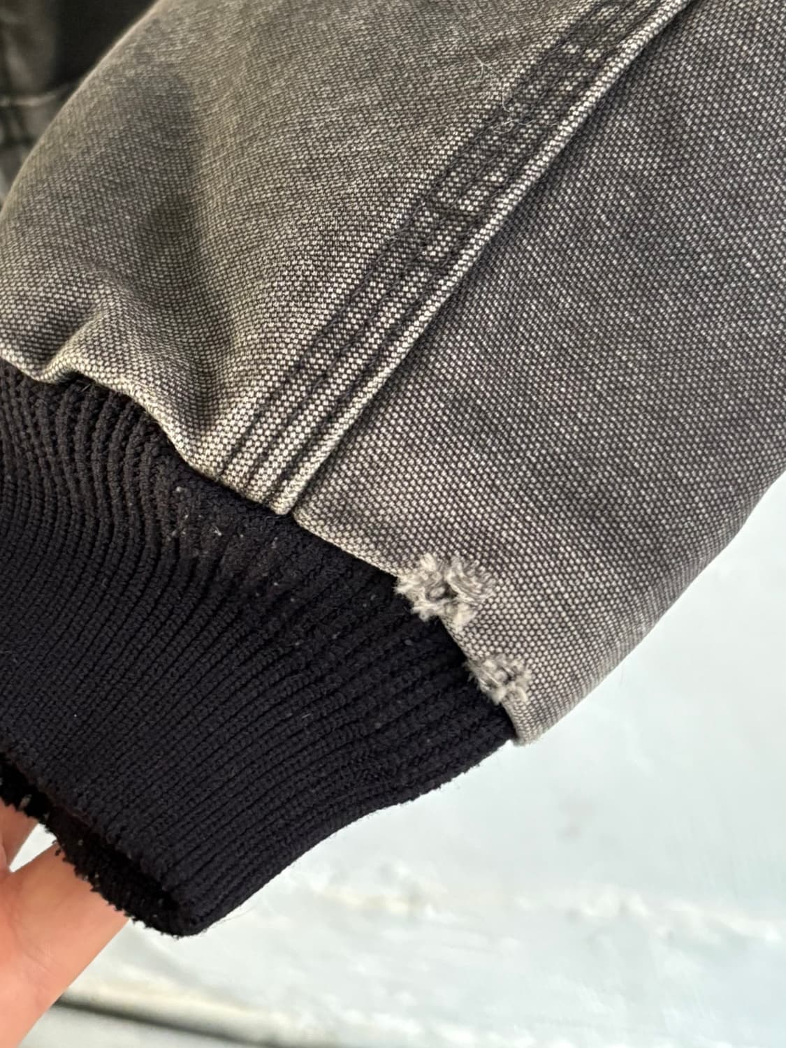 Carhartt 칼하트 차콜컬러 후드 워크자켓 상품이미지5