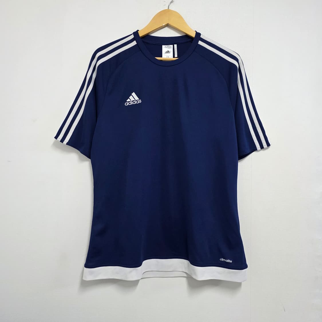 110(100) 아디다스 삼선 져지 네이비 반팔티셔츠 상품이미지2