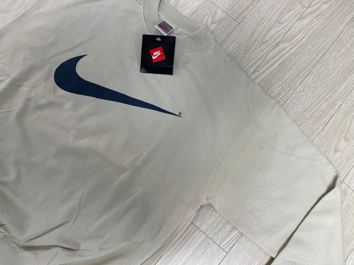 나이키 90s 올드 스웻셔츠 맨투맨 베이지 NIKE OLD 1990 4번 상품이미지3