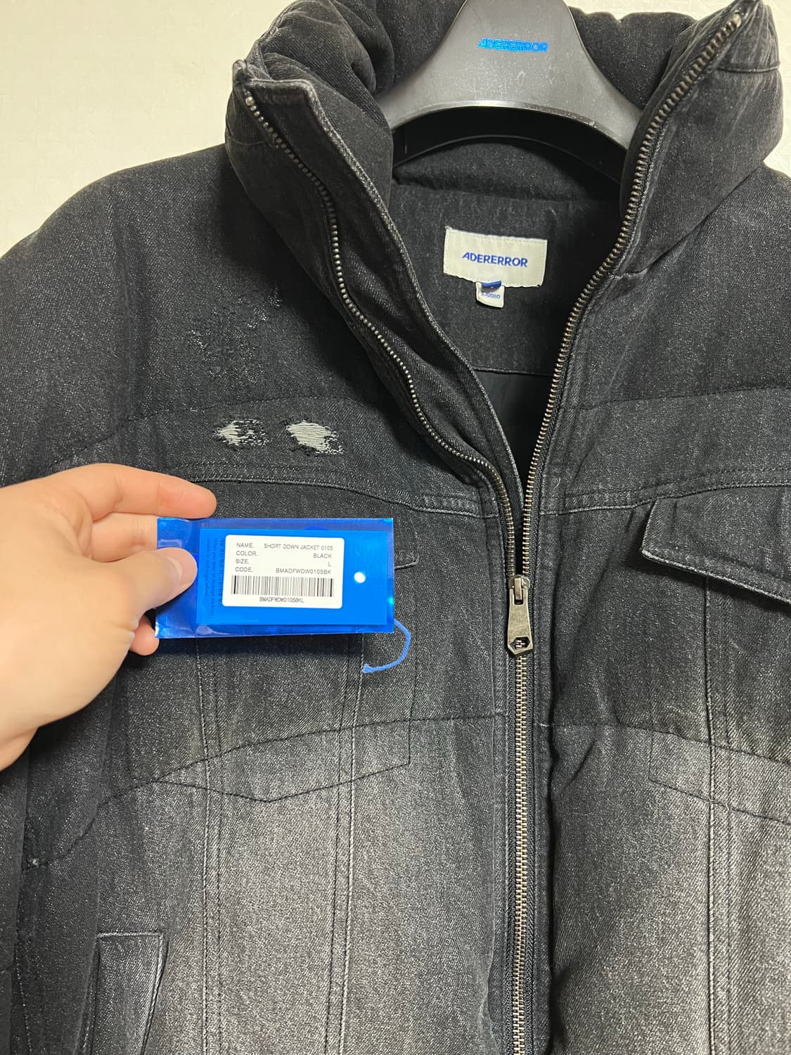 [L사이즈] 아더에러 녹스 푸퍼재킷 흑청 상품이미지4