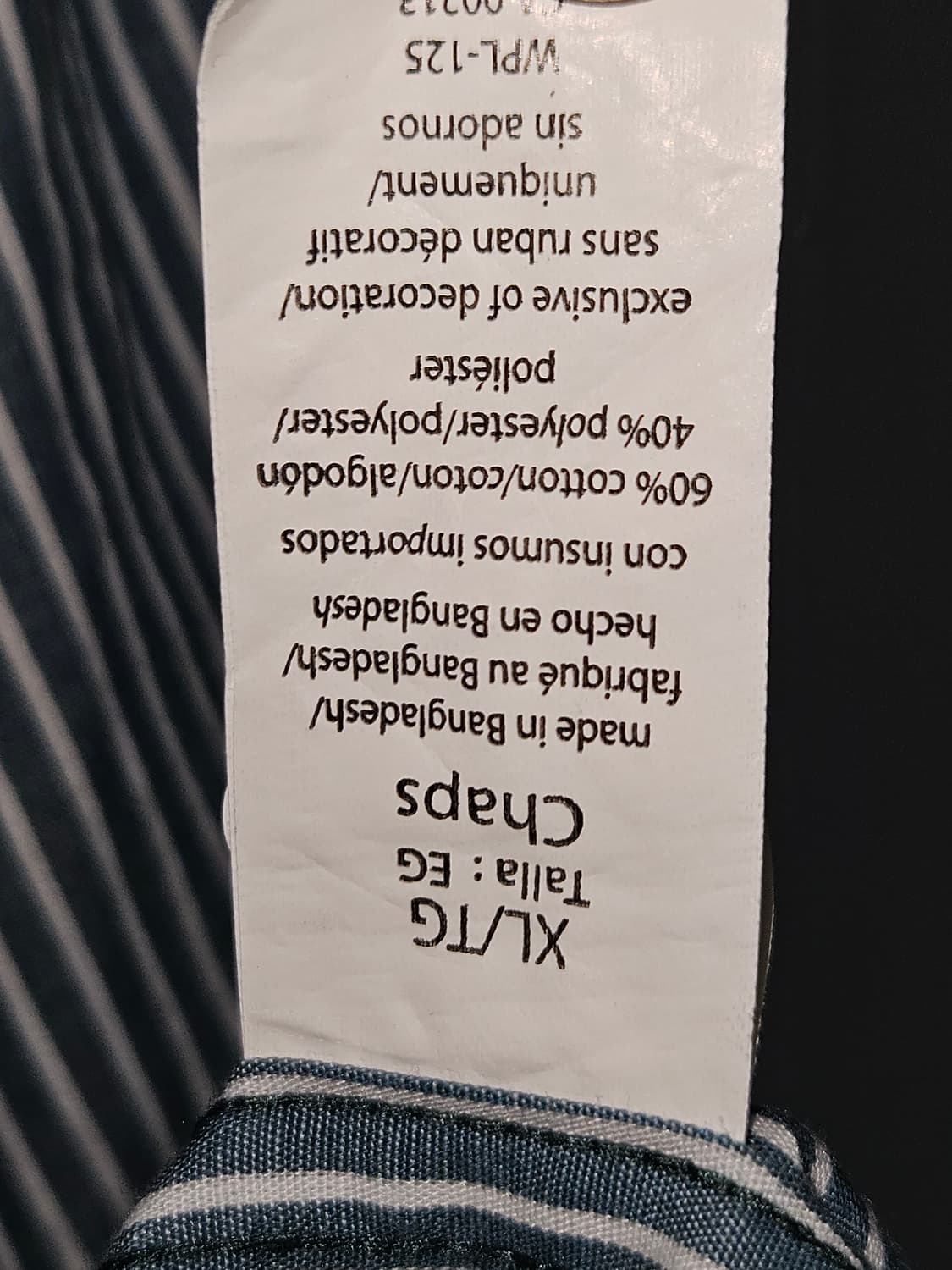 챕스 랄프로렌 CHAPS 폴로 셔츠 스트라이프 원포켓 XL 상품이미지5