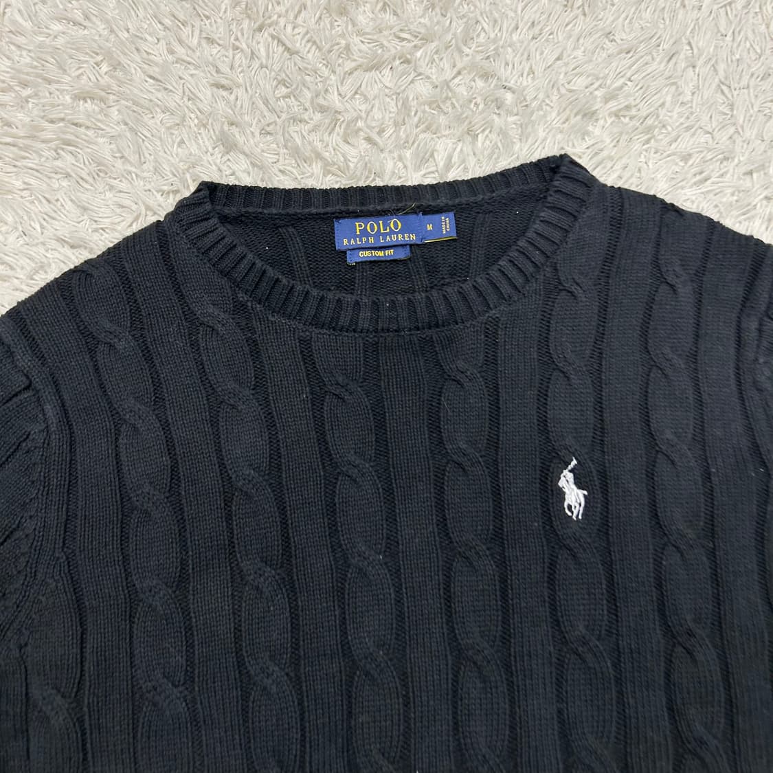 Polo Ralph Lauren Black Cable Knit 상품이미지5