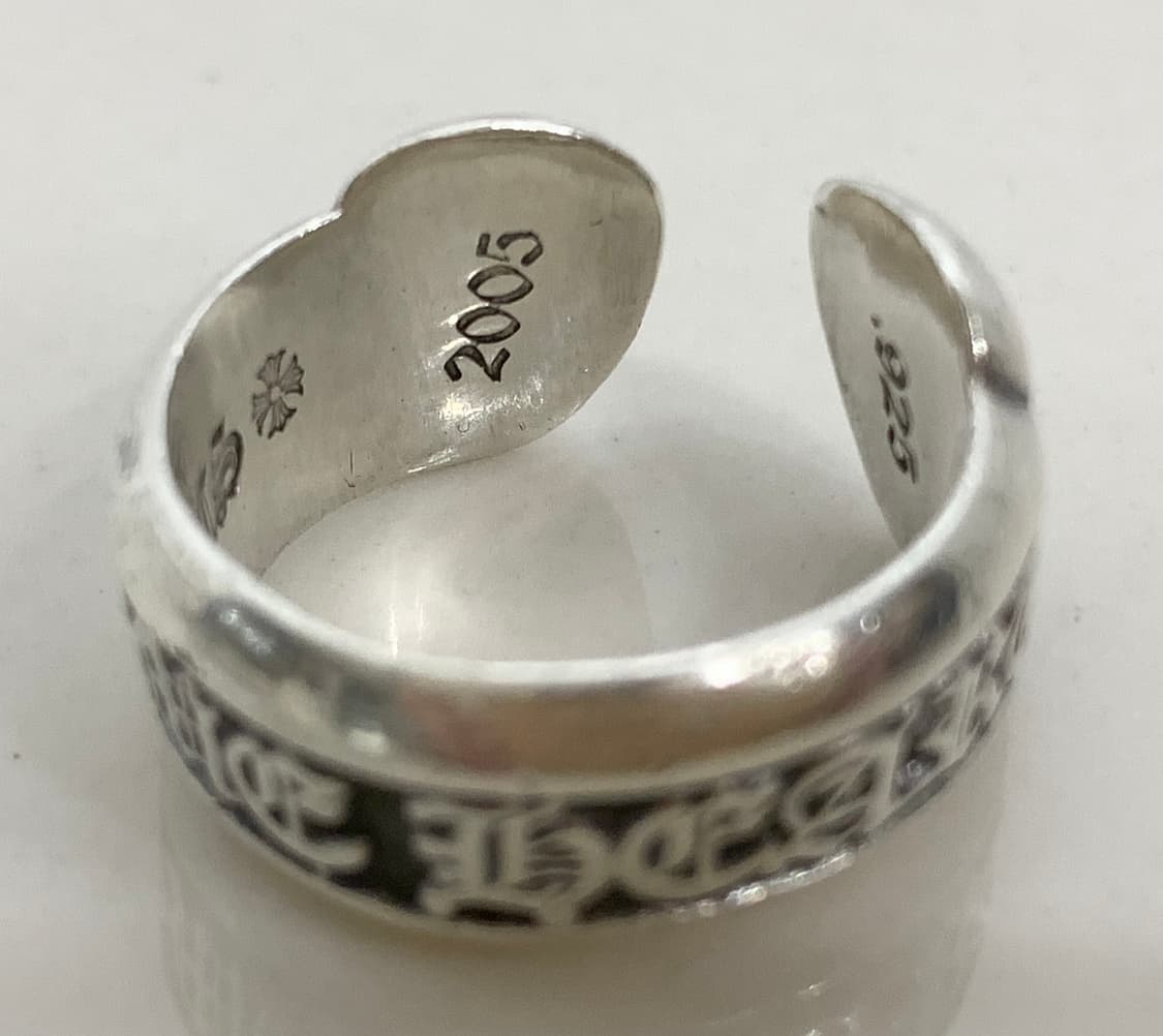 [US 6.5] 크롬하츠 스크롤 라벨 링 스몰 반지 상품이미지7