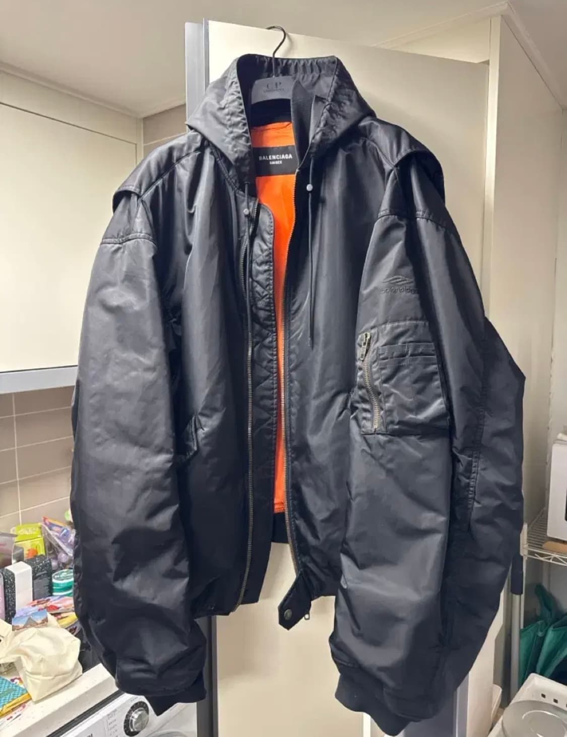 [3] 발렌시아가 3B 스포츠 아이콘 라이트 봄버 블랙 상품이미지2