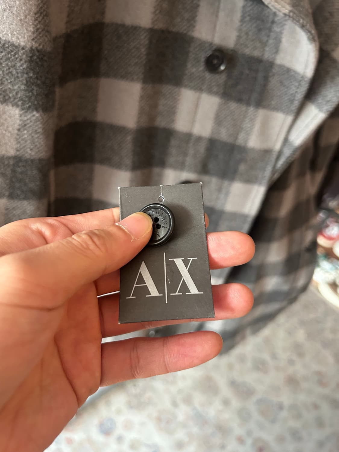 A I X 아르마니 익스체인지 울 체크자켓 상품이미지8
