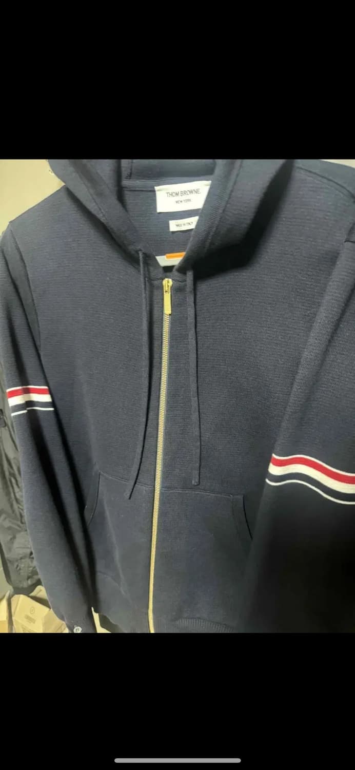 23fw 톰브라운 밀라노 금장 니트집업 2사이즈  상품이미지1