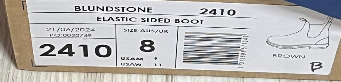 블런드스톤 2410 스웨이드 첼시부츠 8사이즈(270) 상품이미지9