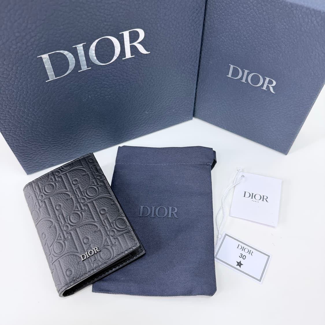 [미사용/선물가능] 디올 그래비티 레더 오거나이저 카드지갑 블랙 상품이미지8