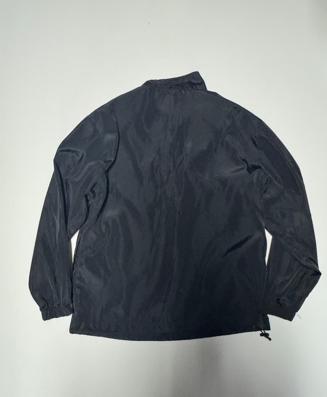 Fcmm 23년도 밑단스트링 바람막이 반집업 아노락 S 블랙 상품이미지2