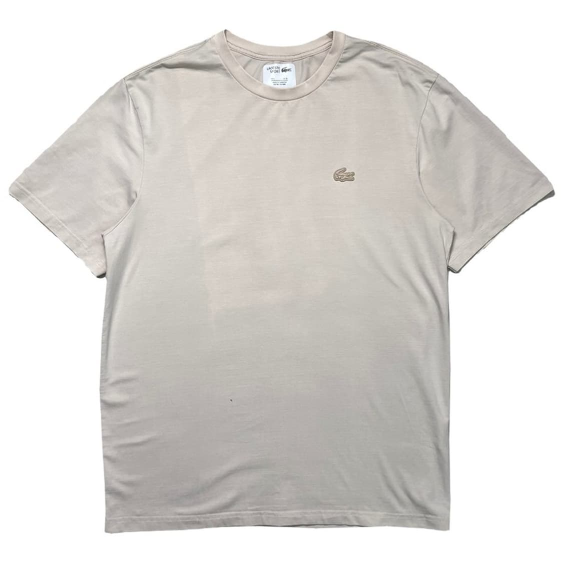  LACOSTE 반팔 티 베이지 XL 상품이미지1