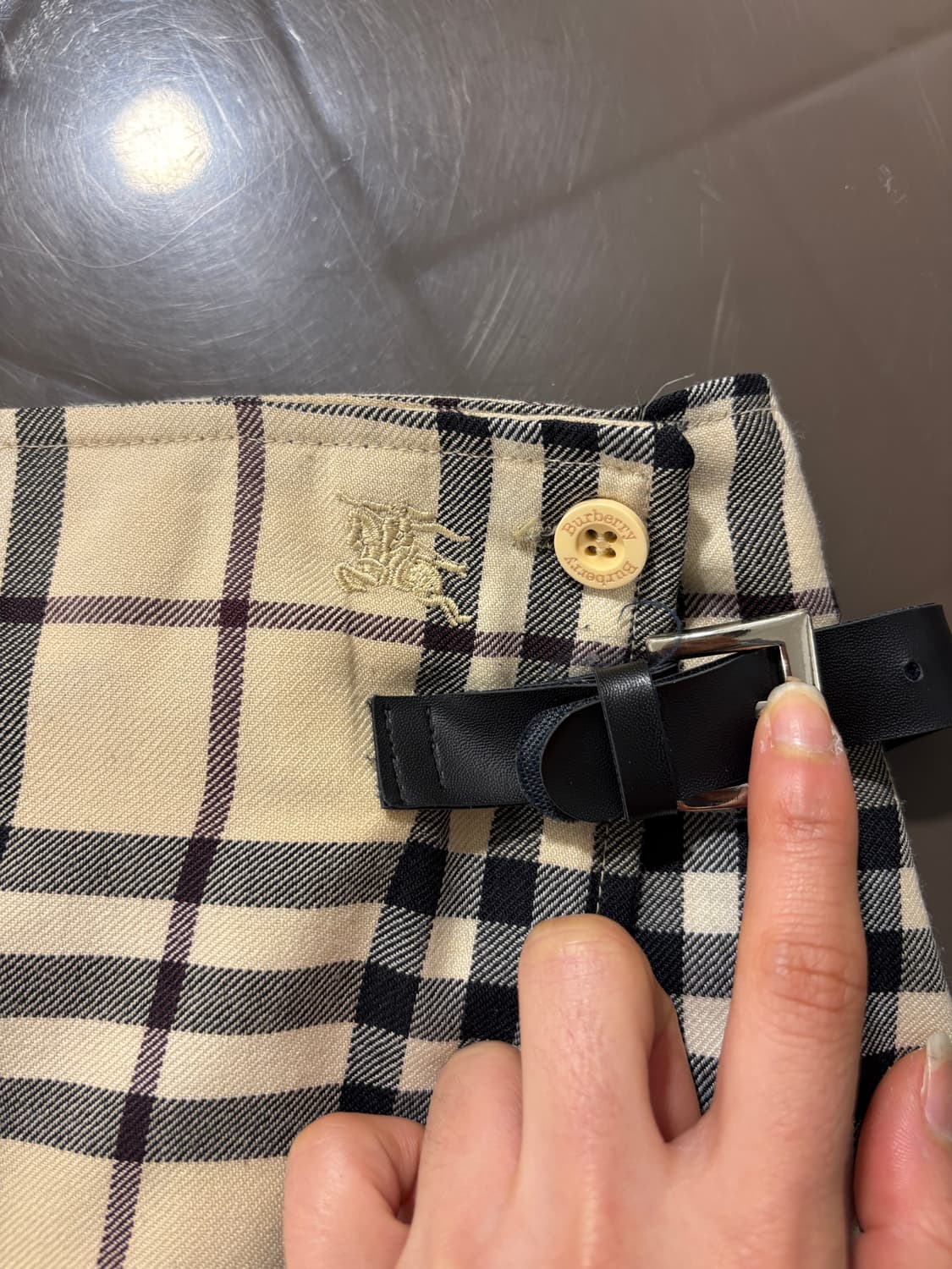 버버리 빈티지 치마 상품이미지7