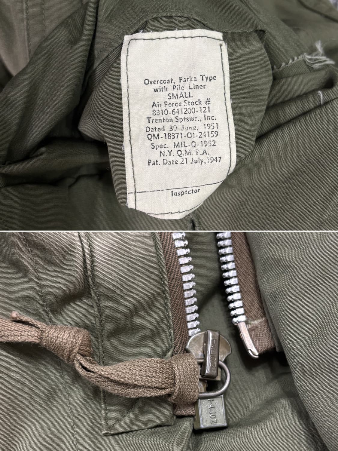 50s 오리지널 m47 장진호 파카 상품이미지4