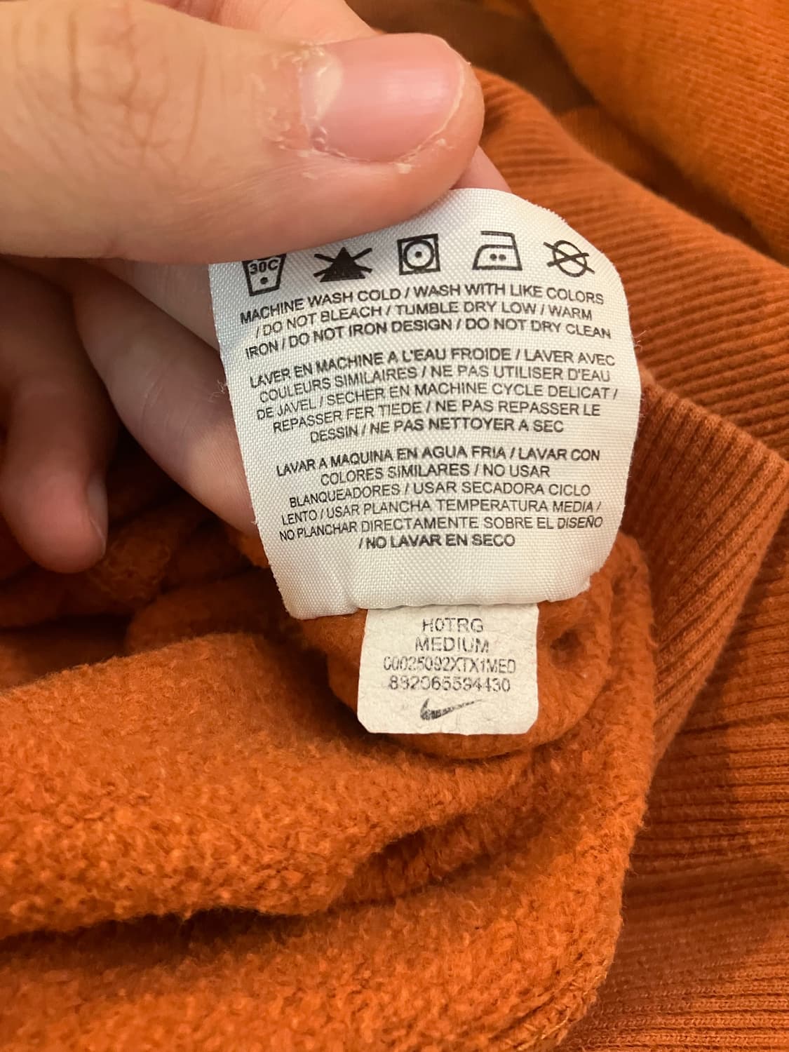 00s 나이키 센터 스우시 텍사스 백프린팅 후드티 상품이미지6