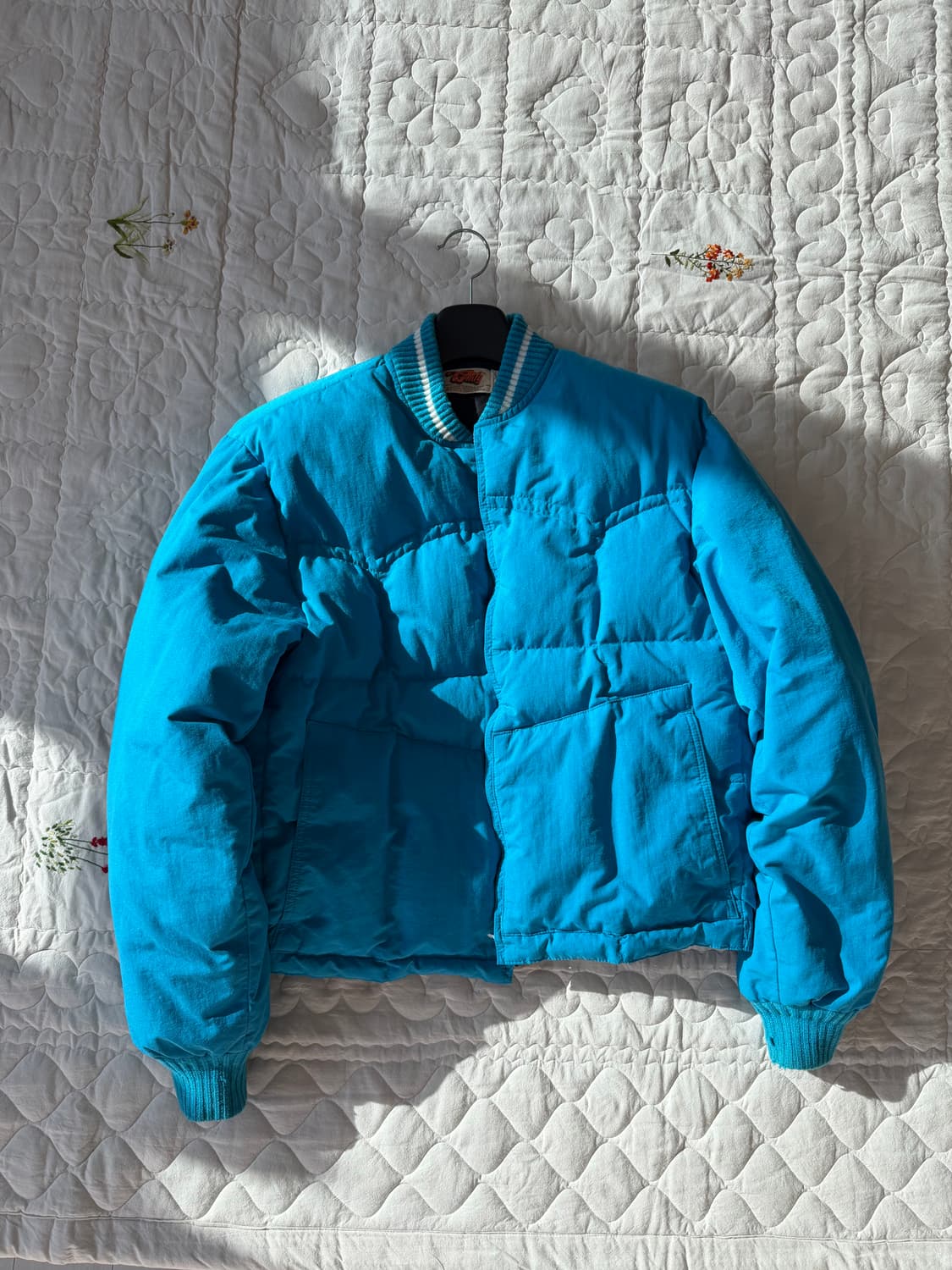 COMFY 70s-90s OG Made in USA 스카이블루 다운 자켓 상품이미지1