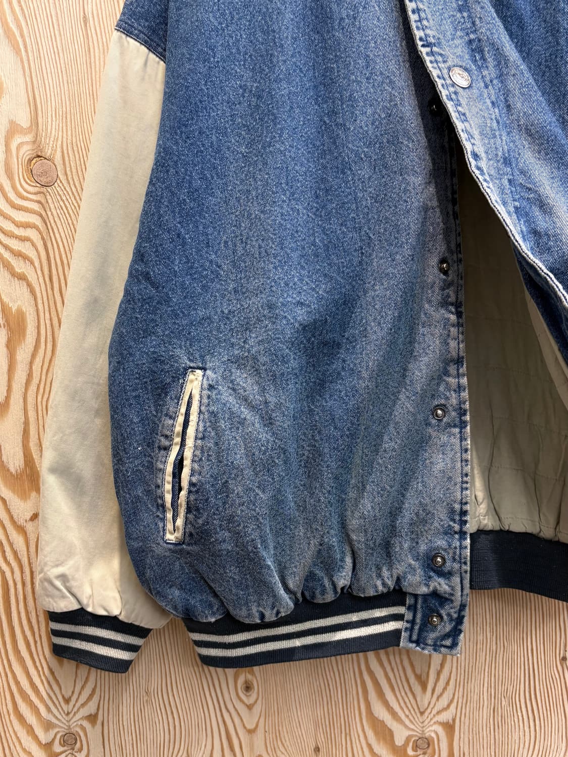 North bay 데님 바시티자켓 상품이미지5