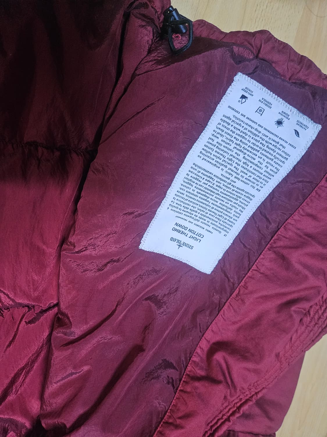 정품) 스톤아일랜드 라이트 써모 코튼 구스다운 패딩 상품이미지3