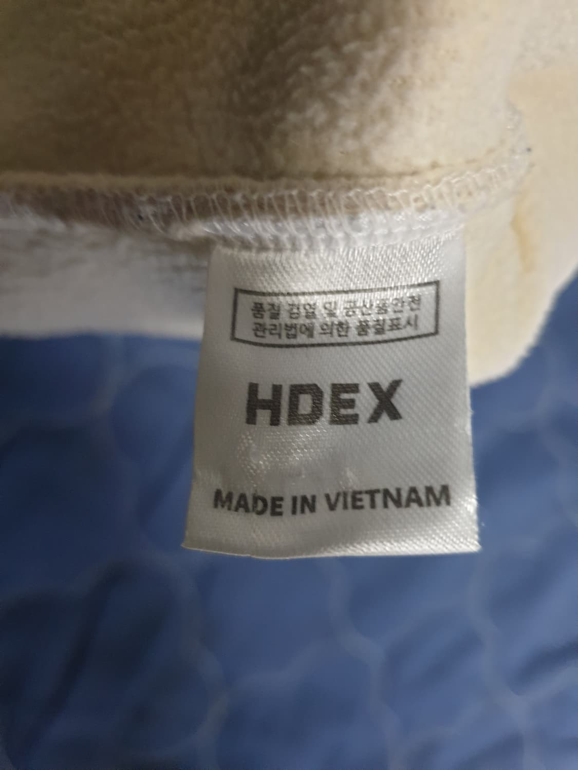 HDEX 어깨와펜 쉐르파 덤블 플리스 집업자켓 아이보리 (L) 상품이미지7