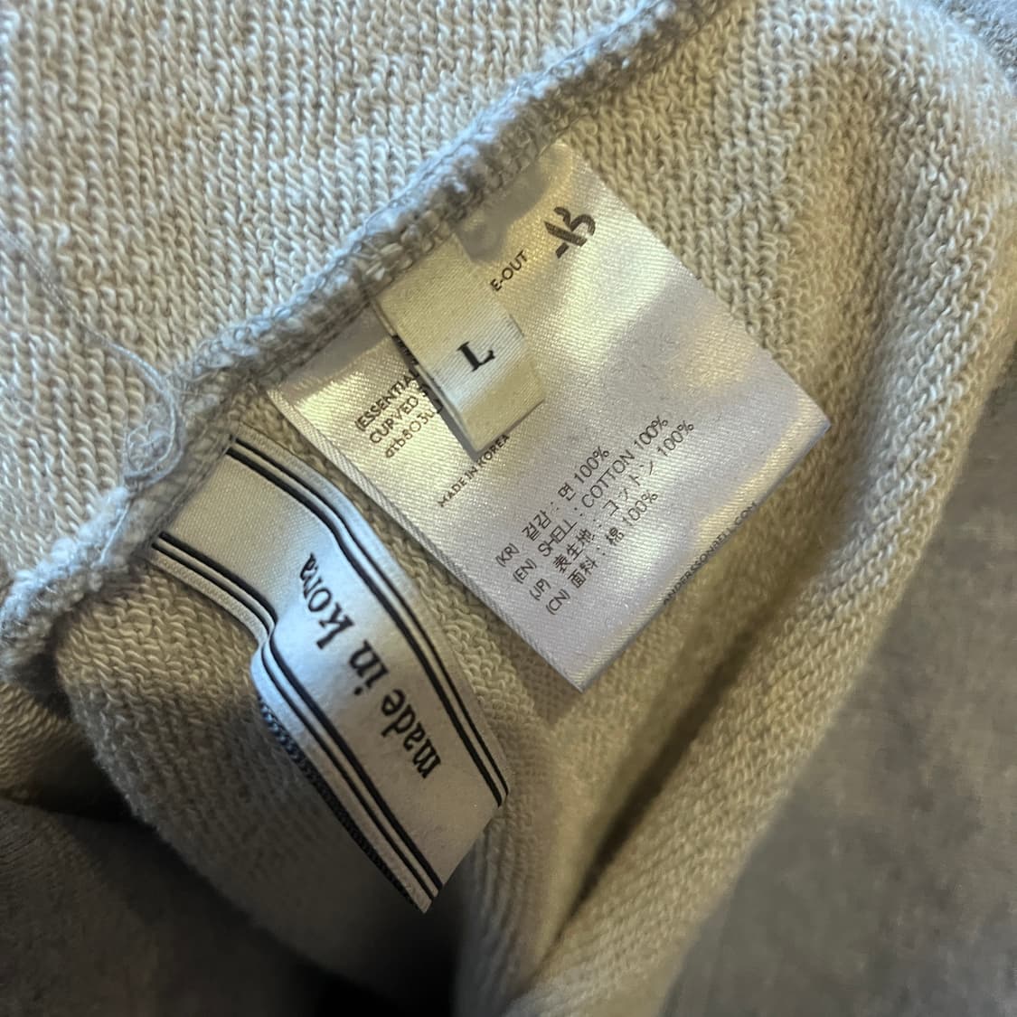 L 앤더슨벨 스웻 맨투맨/W2561 상품이미지5