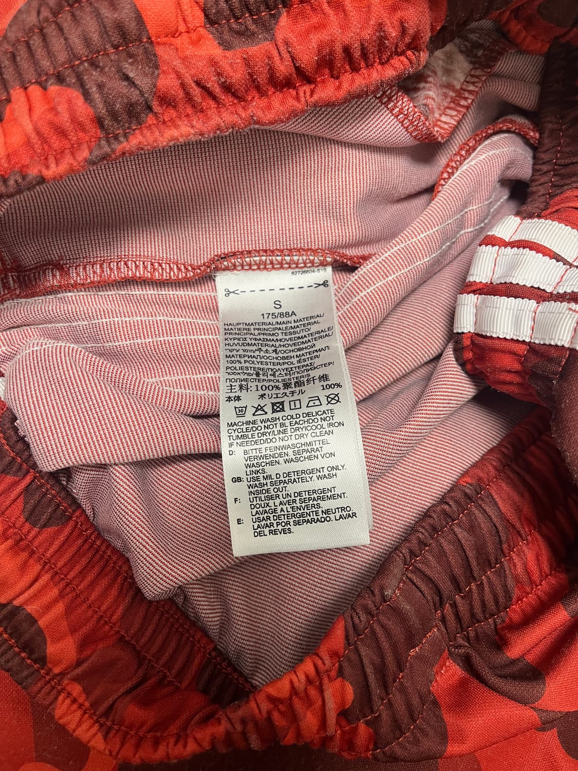 베이프 아디다스 카모 적계 트랙팬츠 S 상품이미지4