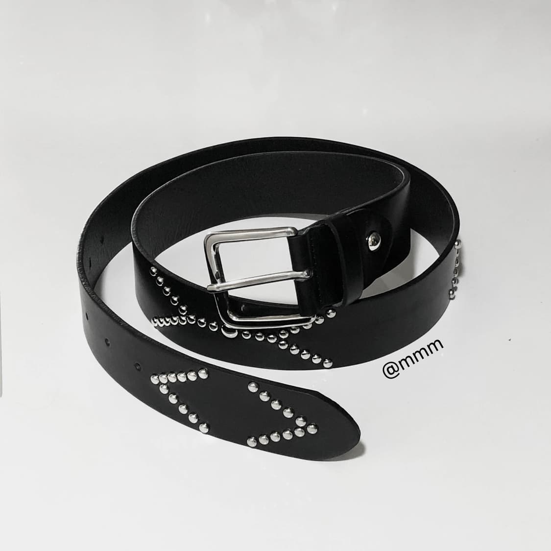 (unisex) 이태리가죽 스터드 벨트 상품이미지10