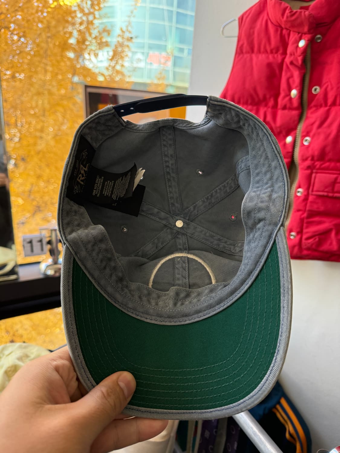 RRL 가먼트 다이 트윌 볼캡 OS 상품이미지2