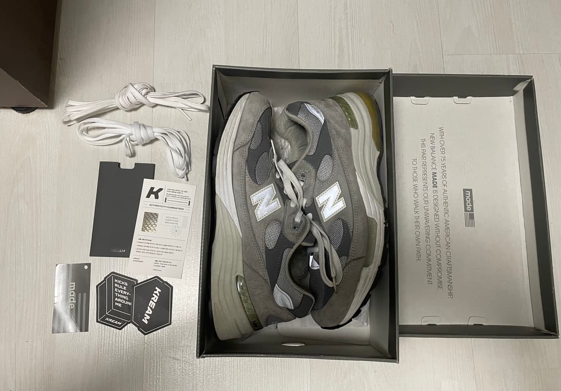 뉴발란스 992 그레이 270 / m992gr 상품이미지1