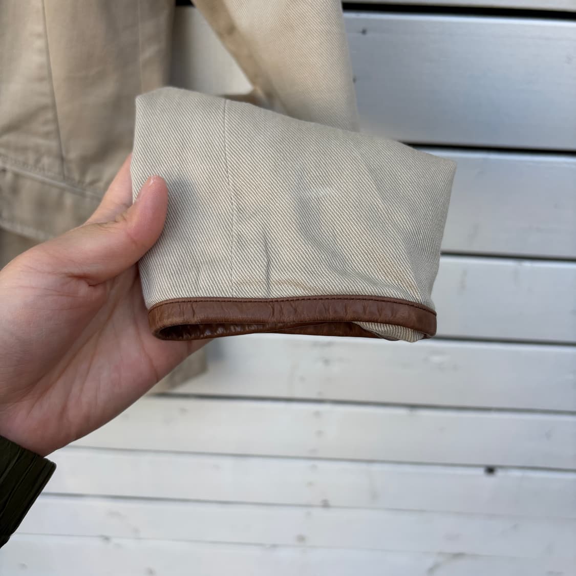 Polo 폴로 코튼 가죽 블레이저 자켓 상품이미지6