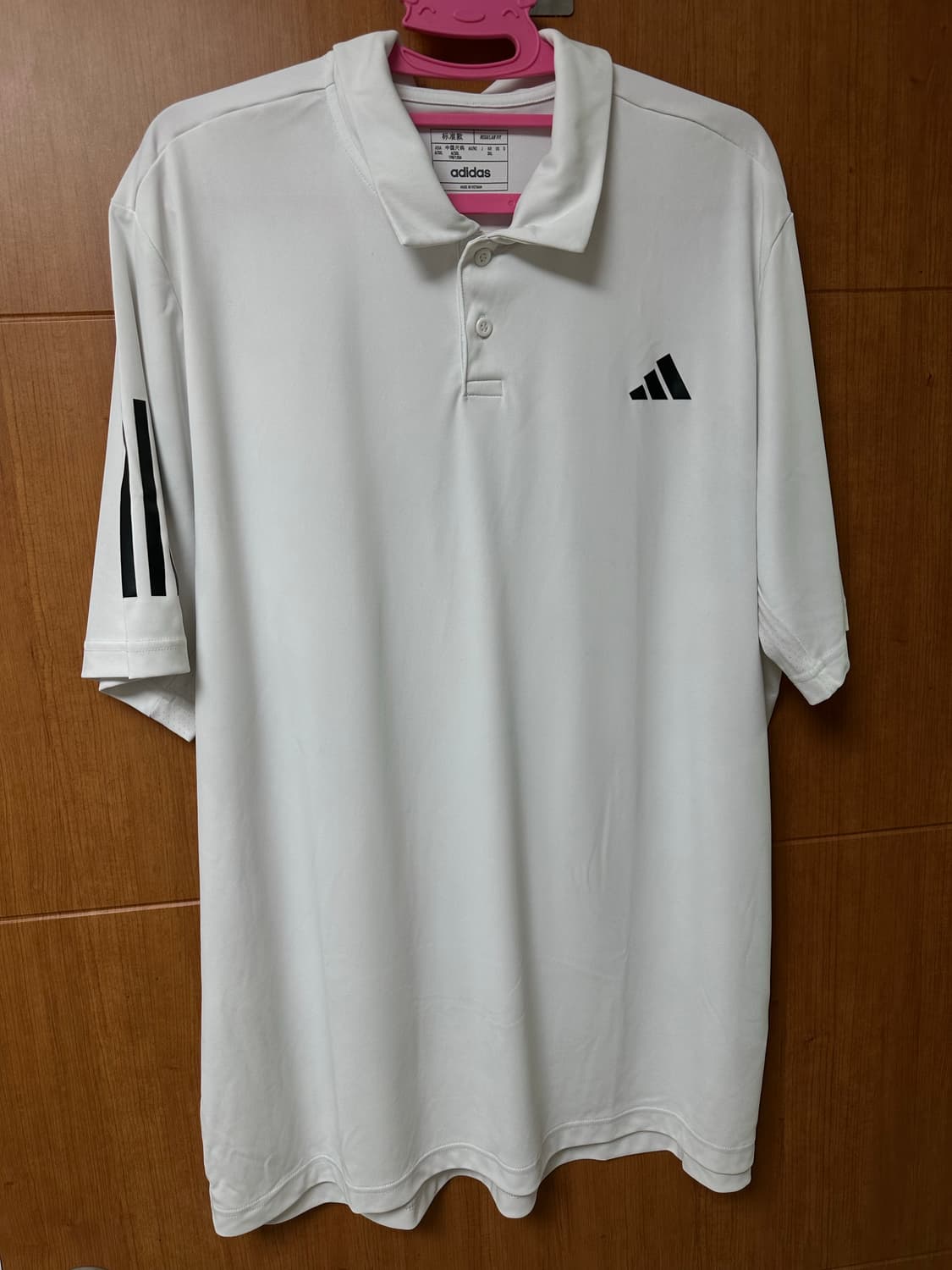 [3XL] 아디다스 클럽 3S 테니스 폴로 셔츠 카라티 화이트 상품이미지1