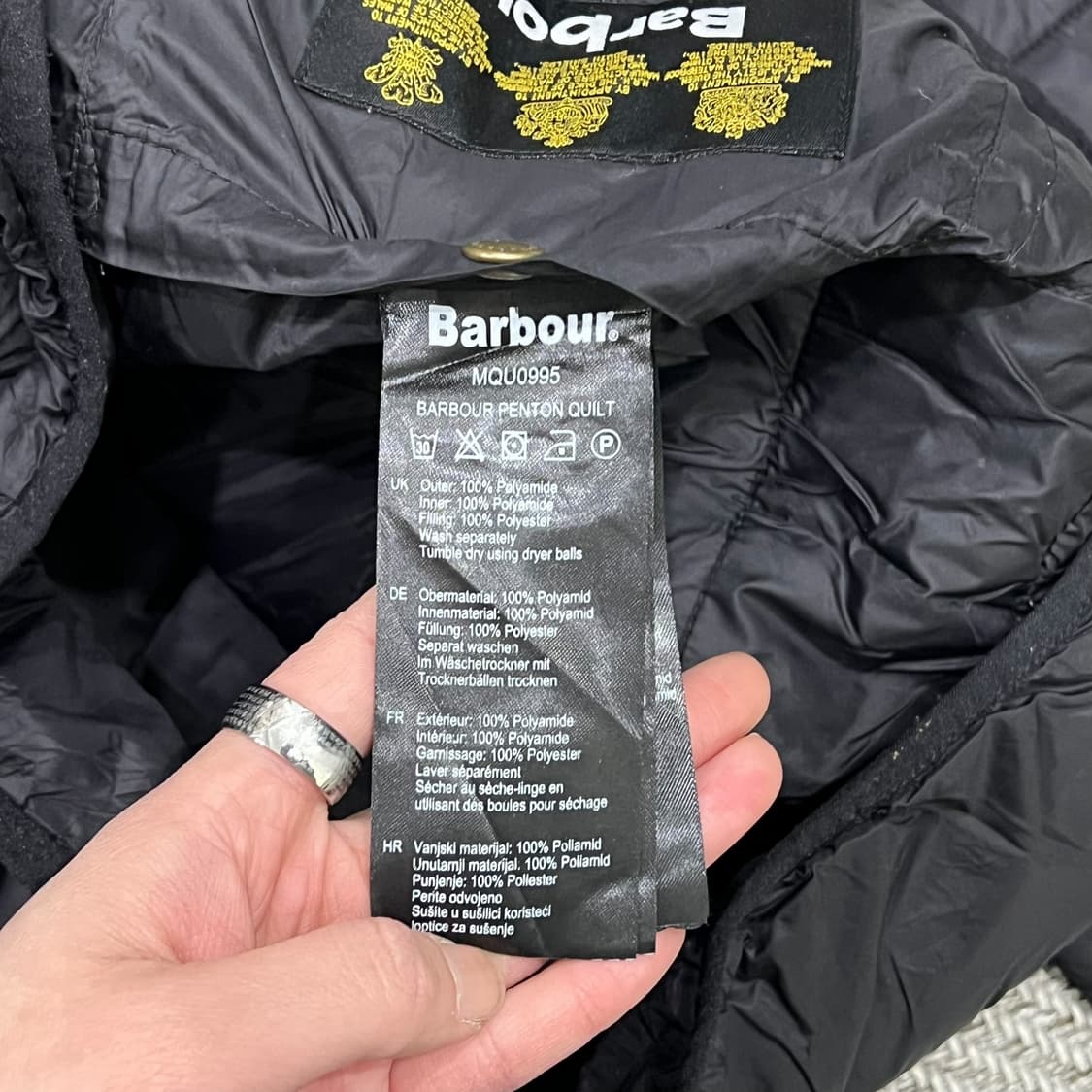 바버 경량 다운패딩 s08742 상품이미지8