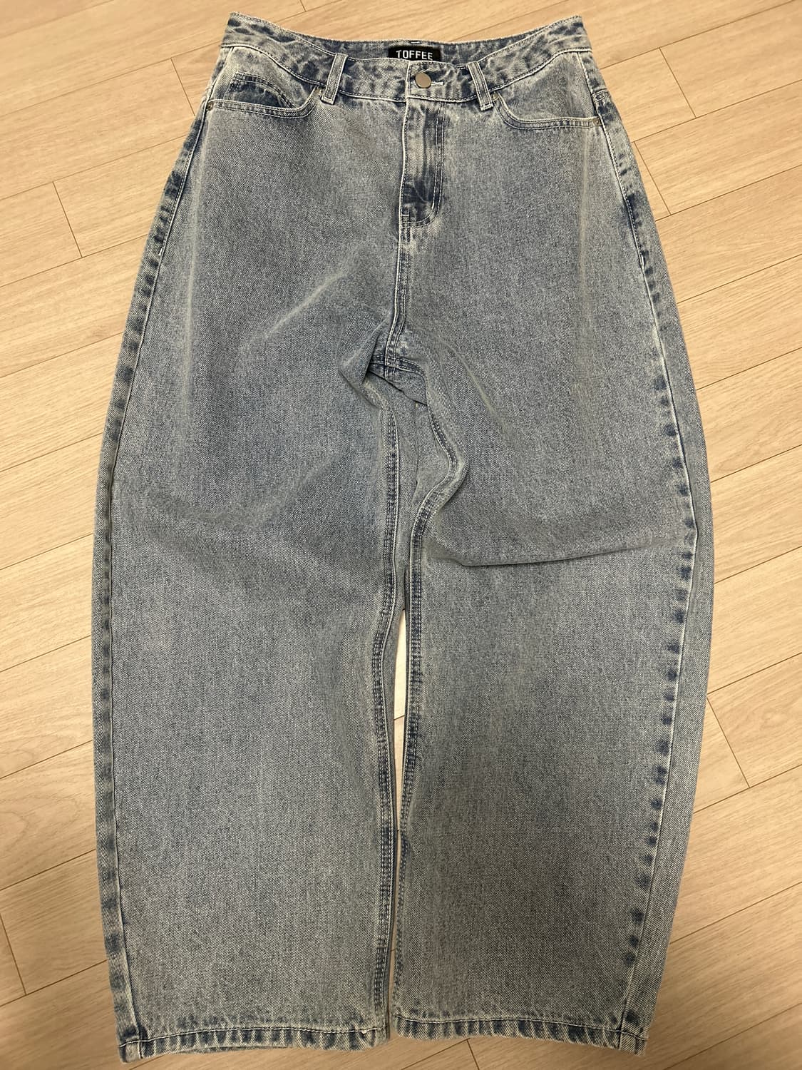 토피 벌룬핏 데님 와이드 팬츠 상품이미지1