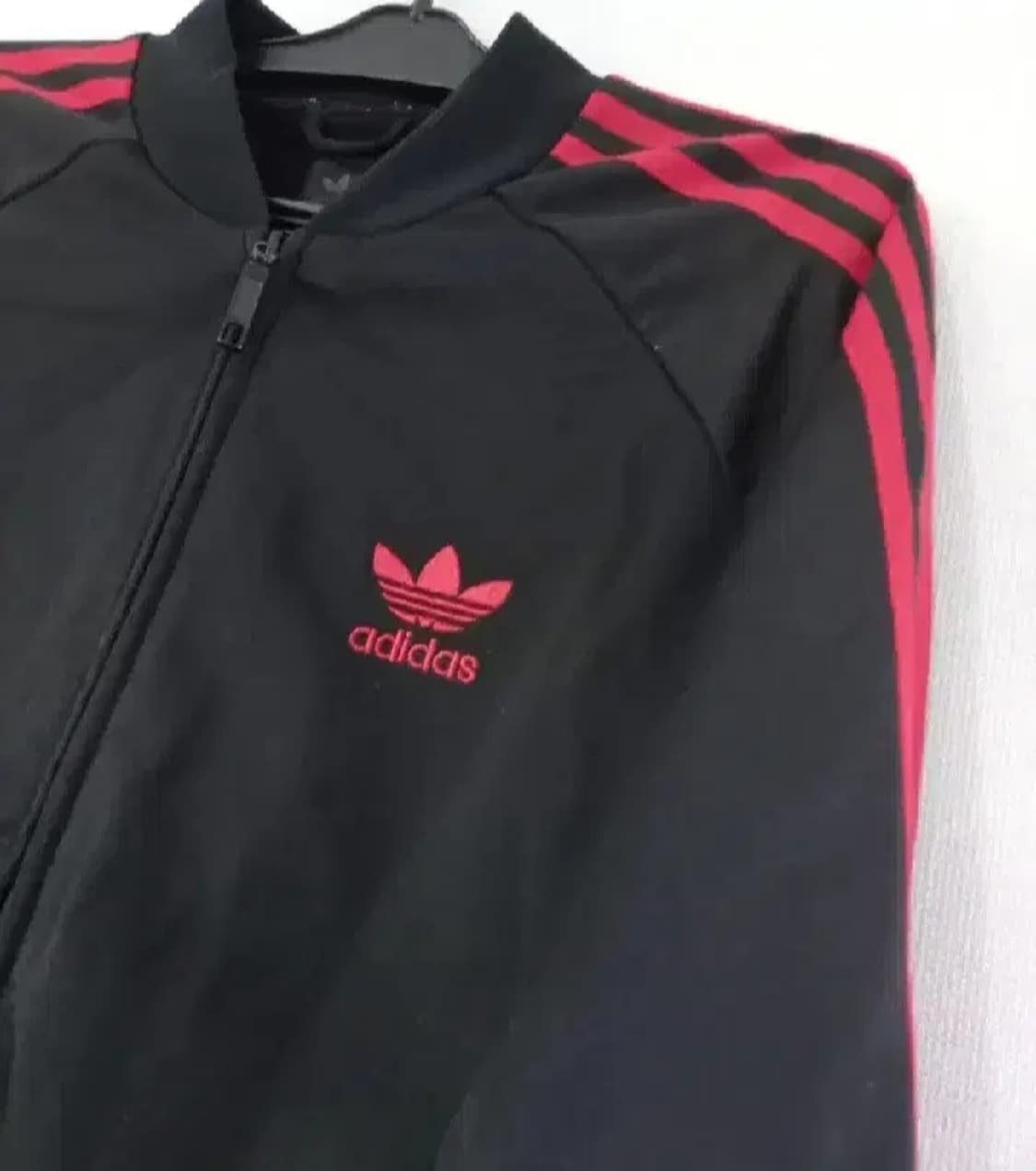 아디다스 검빨 블랙 트랙탑 저지 져지집업 100/L 상품이미지2