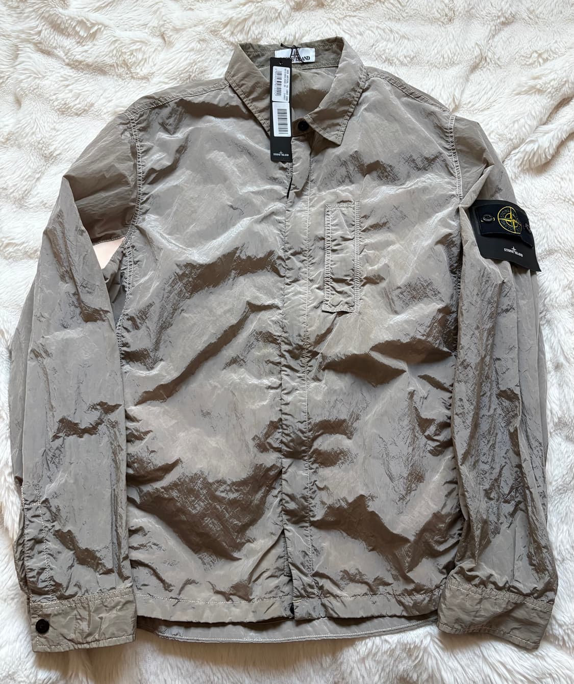 스톤아일랜드 나일론메탈 오버 셔츠 자켓 살몬 / 3xl 상품이미지4