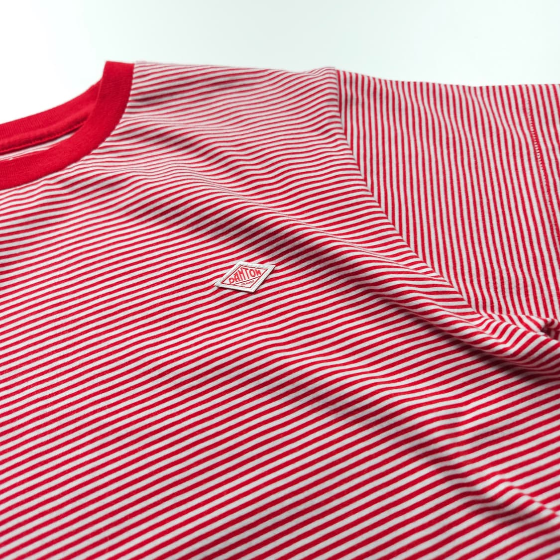 단톤 단가라 디테일 크롭 티셔츠 (80) 상품이미지2